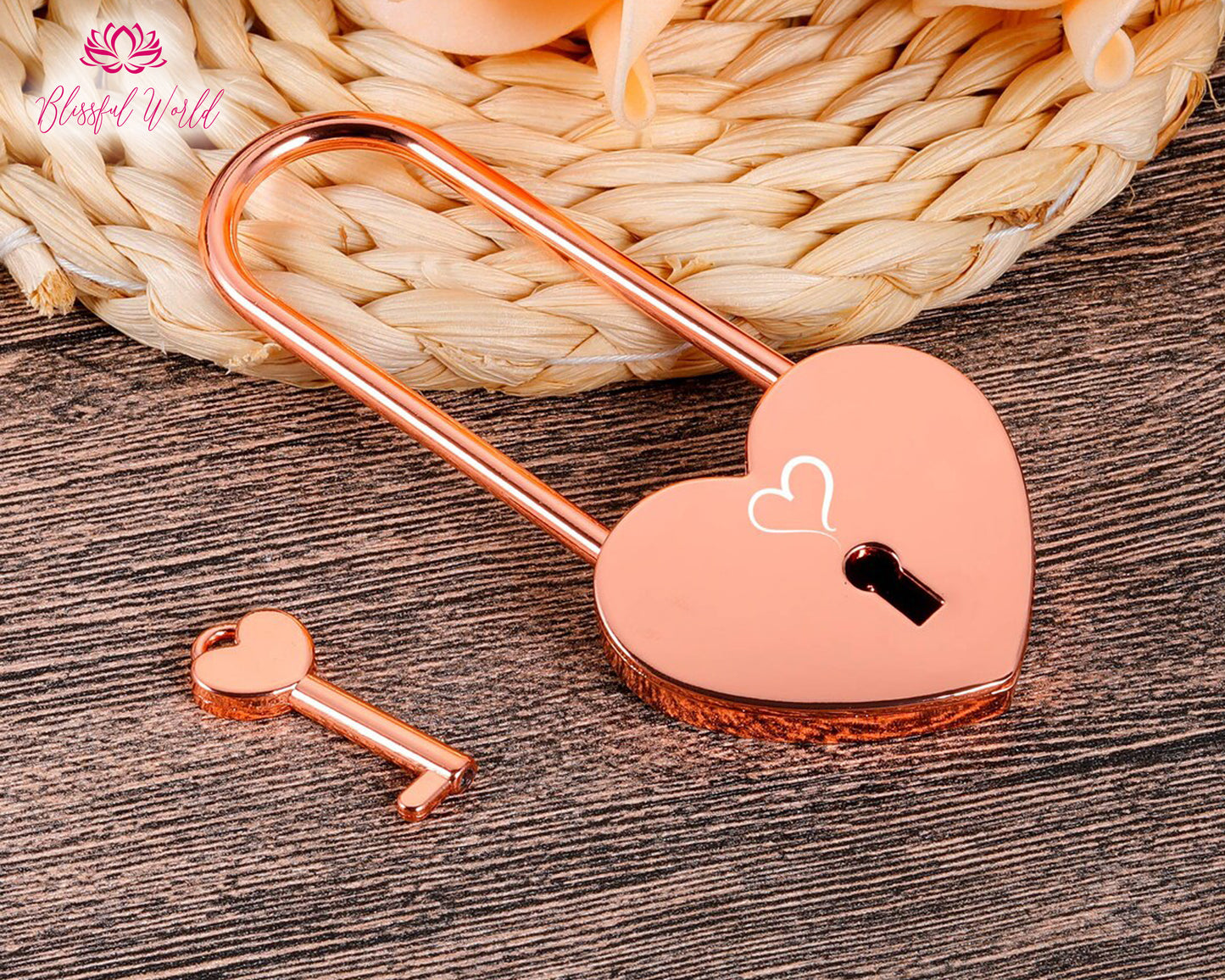 Birthday Gift for Him Engraved Heart Love Lock Honeymoon Valentines Day Gift