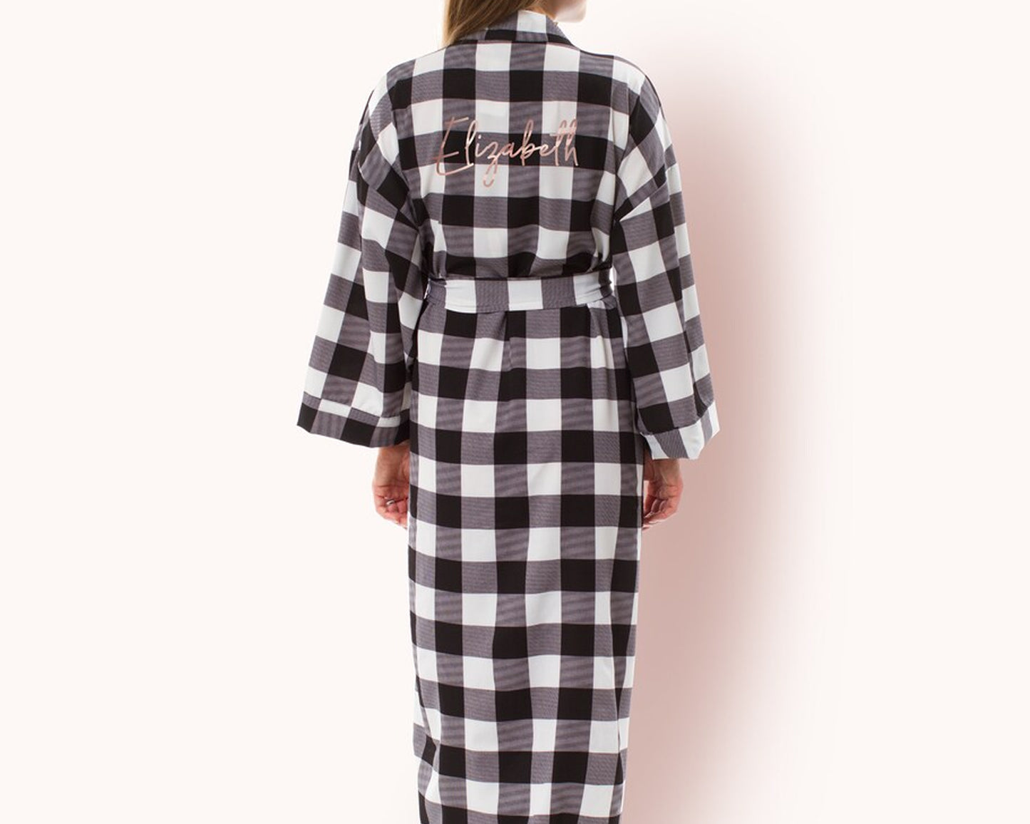 Wedding Flannels Robes Wedding robes Flannel Plaid Bathrobe Robe for Bridesmaids