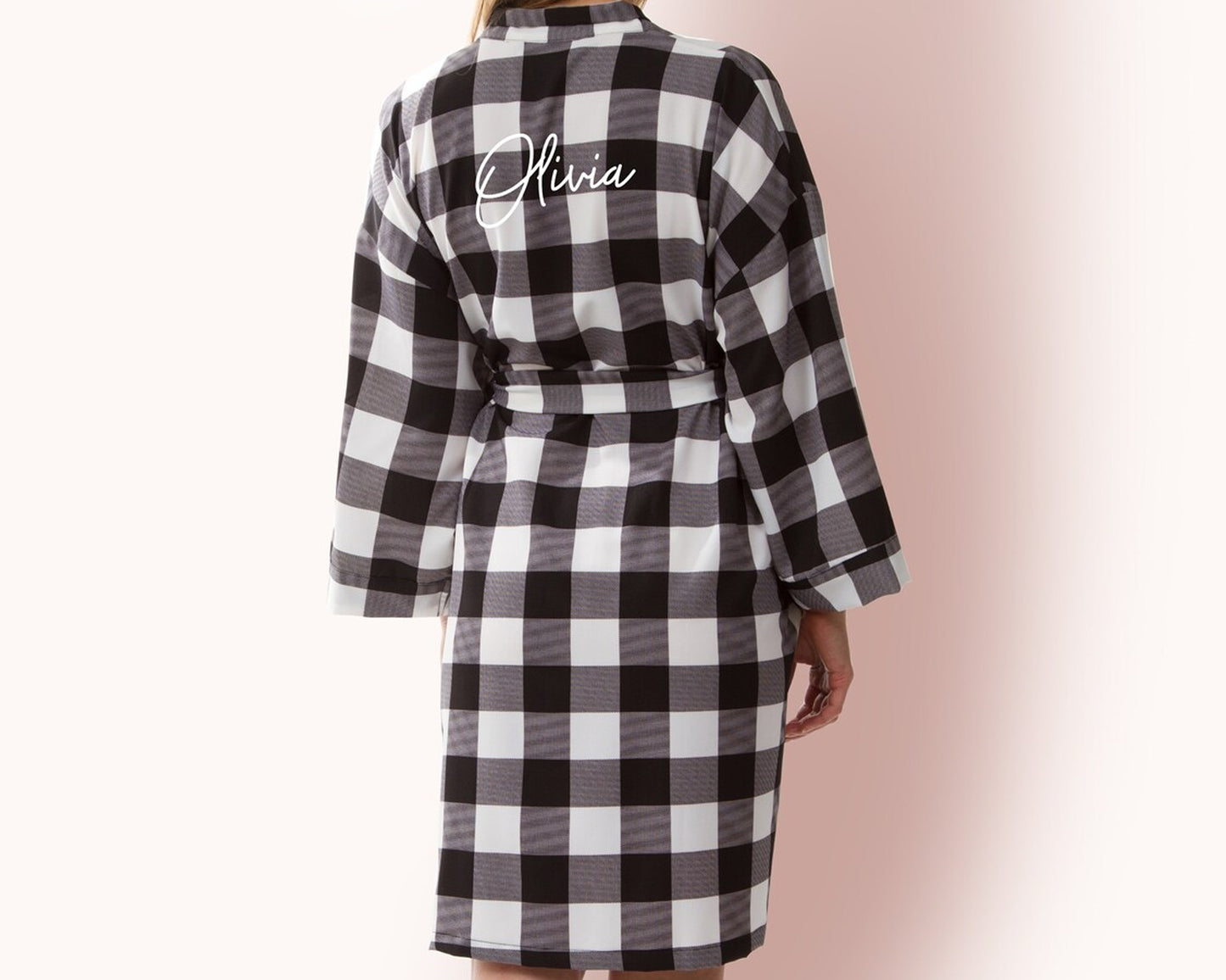 Bridesmaid Flannel Plaid Robe bridesmaid robes wedding robe Bridesmaid Flannel Robes