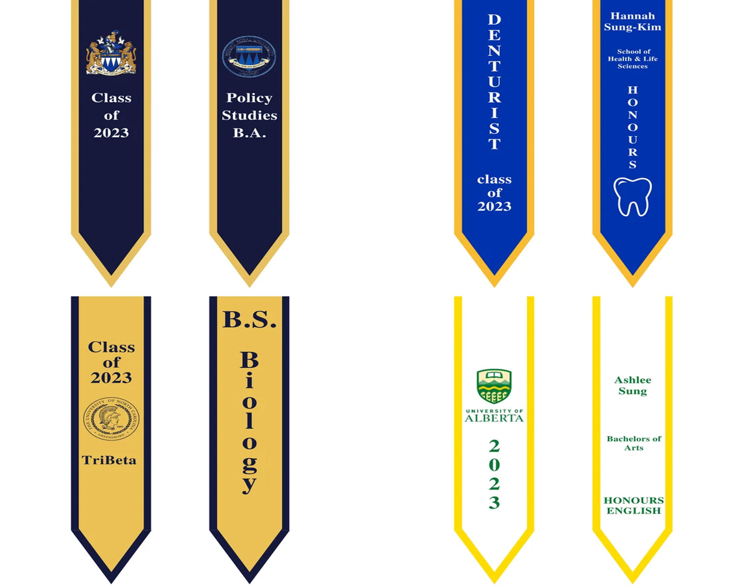 Custom Graduation Stole Custom Personalized Stole Graduation Stole Custom Stole