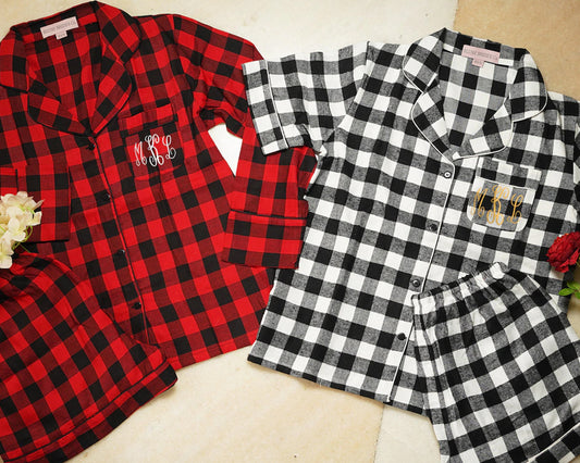 Bridesmaid Pajamas Pajama Bridesmaid Gift Bridal Party Gifts Plaid Pajamas Christmas Bridesmaid Bridesmaid Flannels PJ