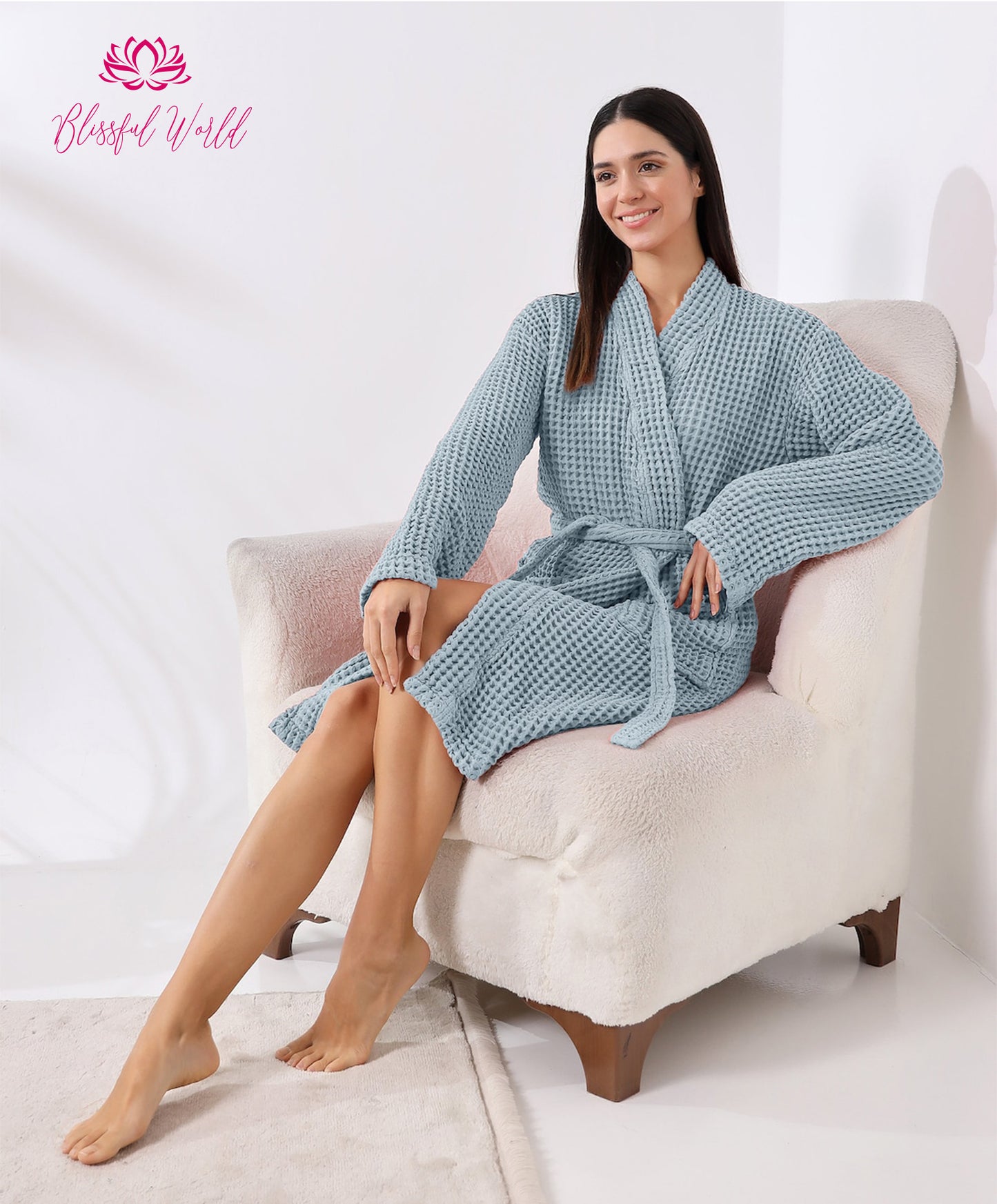 Waffle Weave Robes Bridesmaid Gift Kimono Robes Bridal Party Robe Waffle Robes