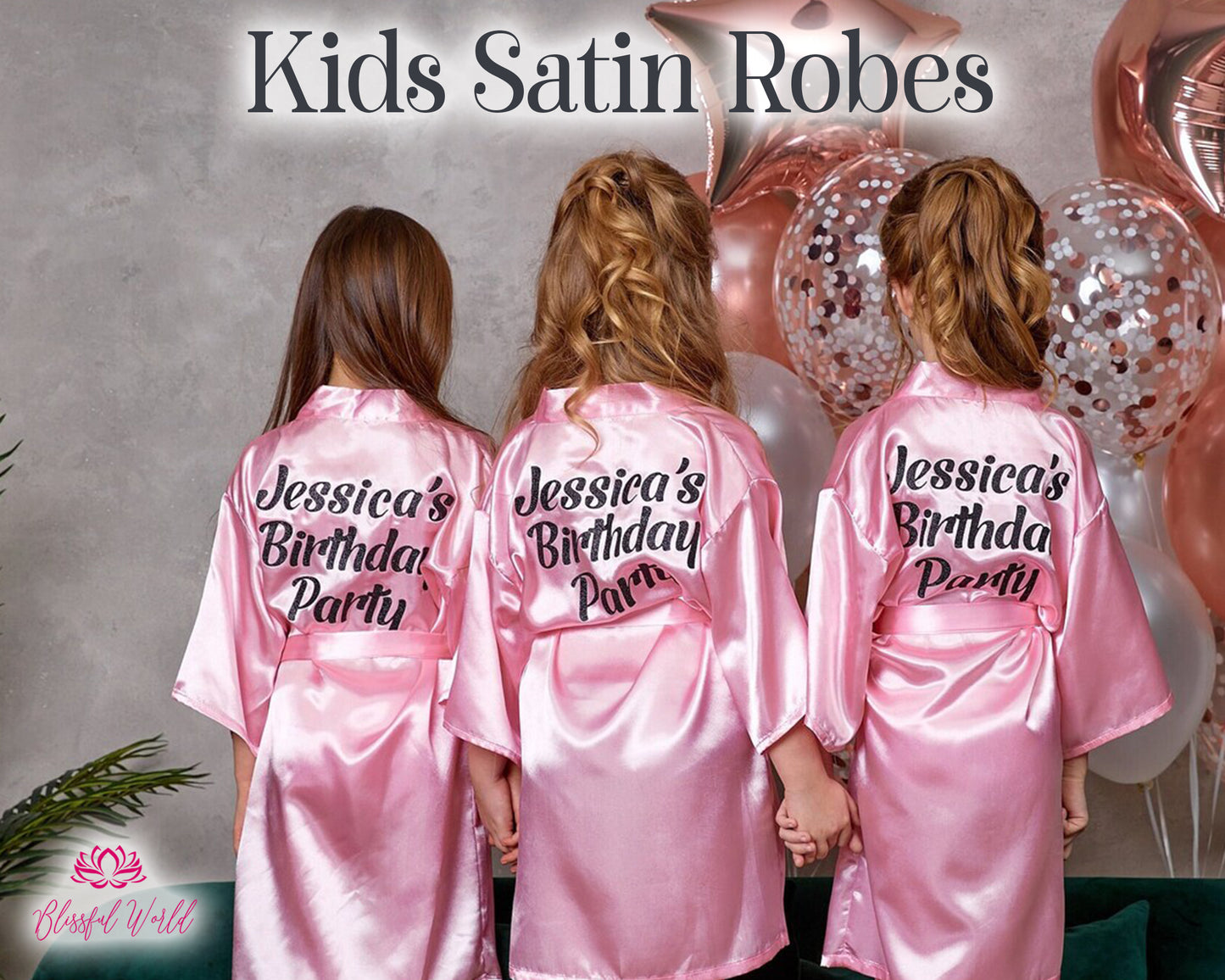 Personalized Kids Robes Customized Robes Robe Bridesmaid Robes Bridesmaid Gift Party Robe