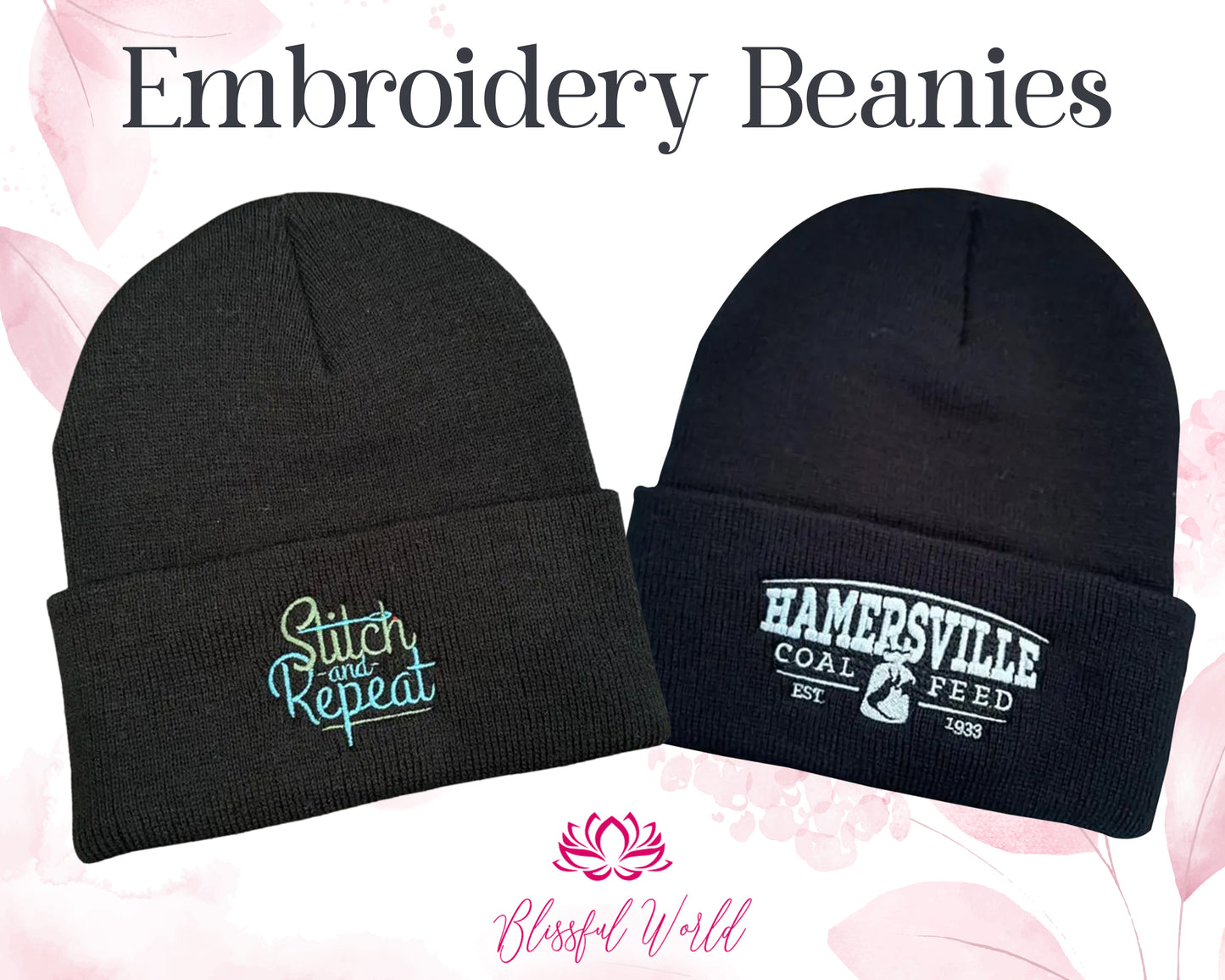 Custom Logo/Text Hats Custom Beanie Warm Hats Winter Beanies Classic Beanies Personalized Embroidered Beanie