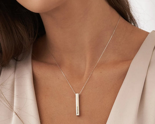 Minimalist custom name necklace