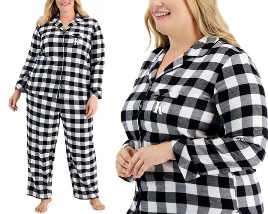 Flannel Pajama Plaid Pajama Bridal Pajama Buffalo plaid Flannel Pajama set Bridesmaid Pajamas Holiday Pajamas