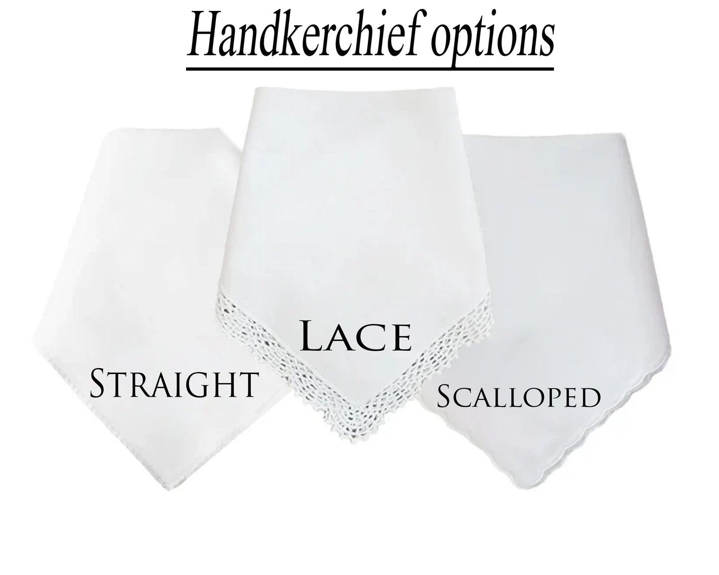 Personalized Mother of the Bride Hanky – Printed with Loving Message