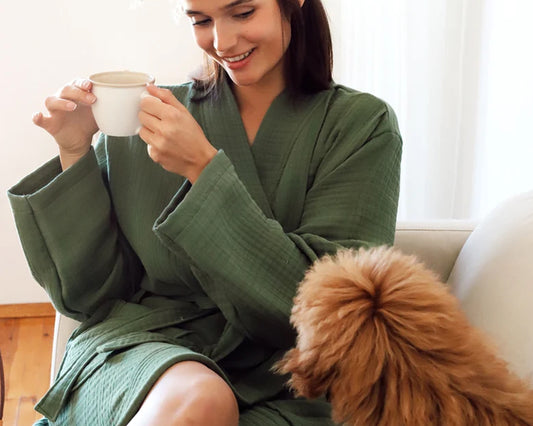 Muslin Cotton Bathrobe Robes For Women Bridal Party Gift Bridesmaid Robes Bridal robes Bridal party gifts