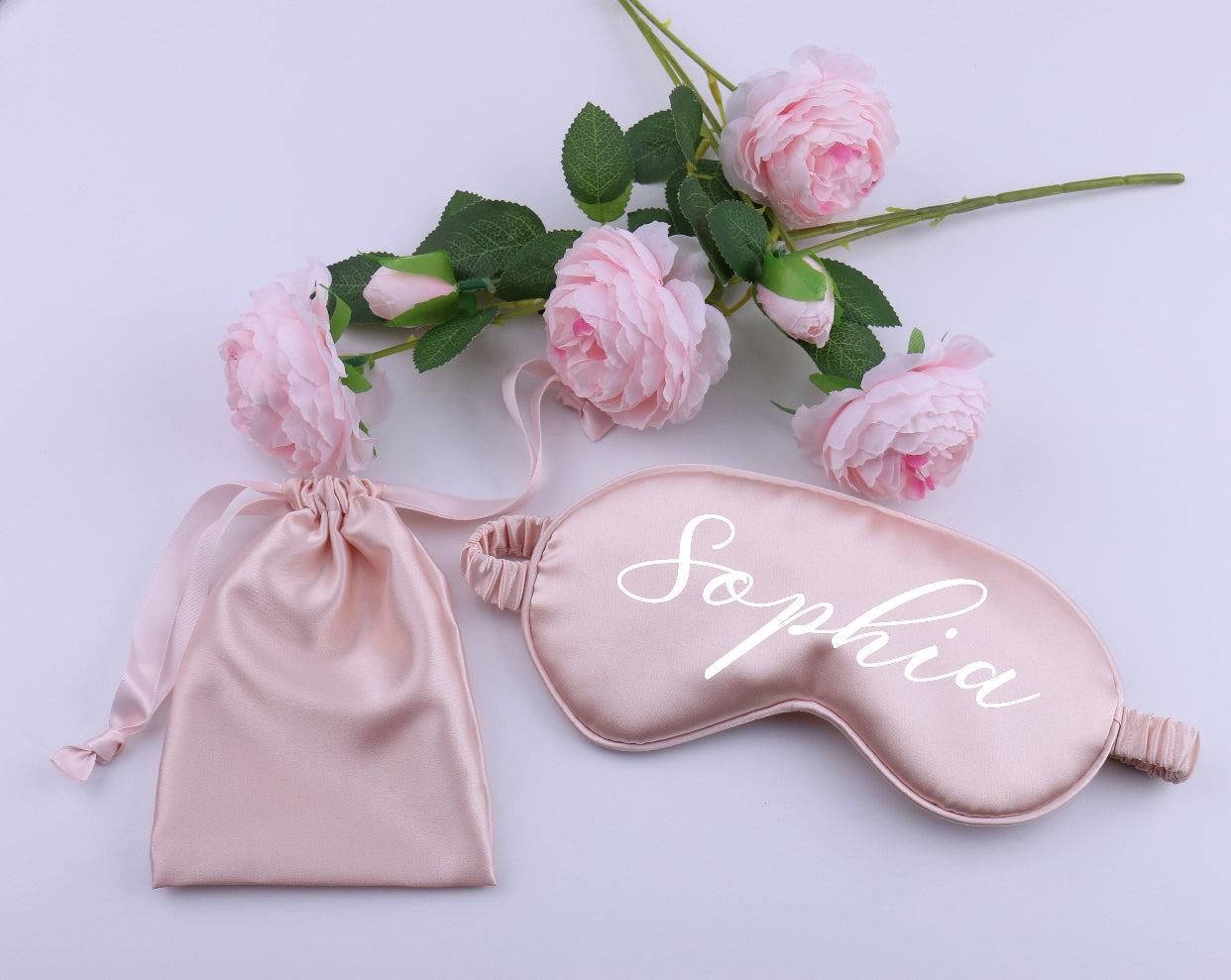Personalized Satin Sleep Masks – Name Eye Mask for Bridesmaids & Gifts