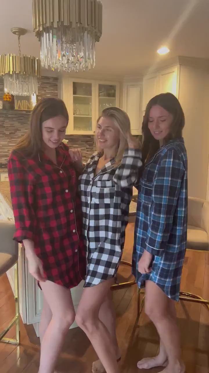 bridesmaid Sleepwear Oversized Sleepwear Bridesmaid Getting Ready  Sleepwear