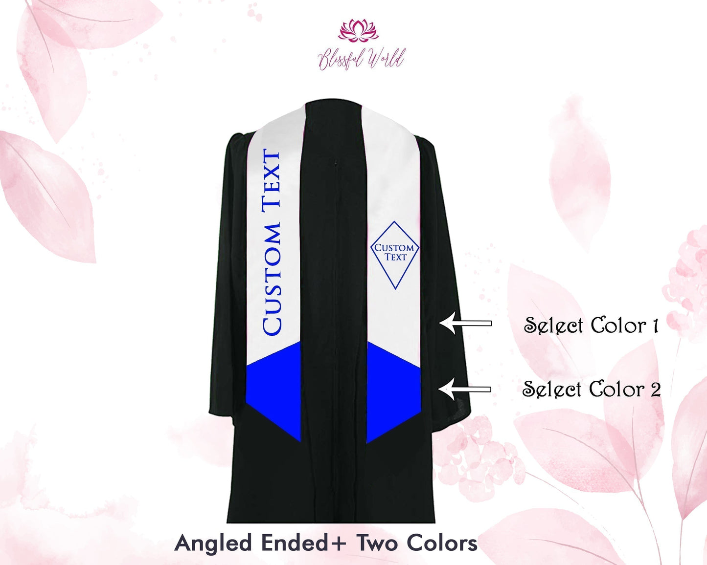 Two Color Graduation Sash  All Types of Graduation Sash Graduation Stole Class of 2022 Graduation Sash , Graduation Stole , Three Color Sash Graduation