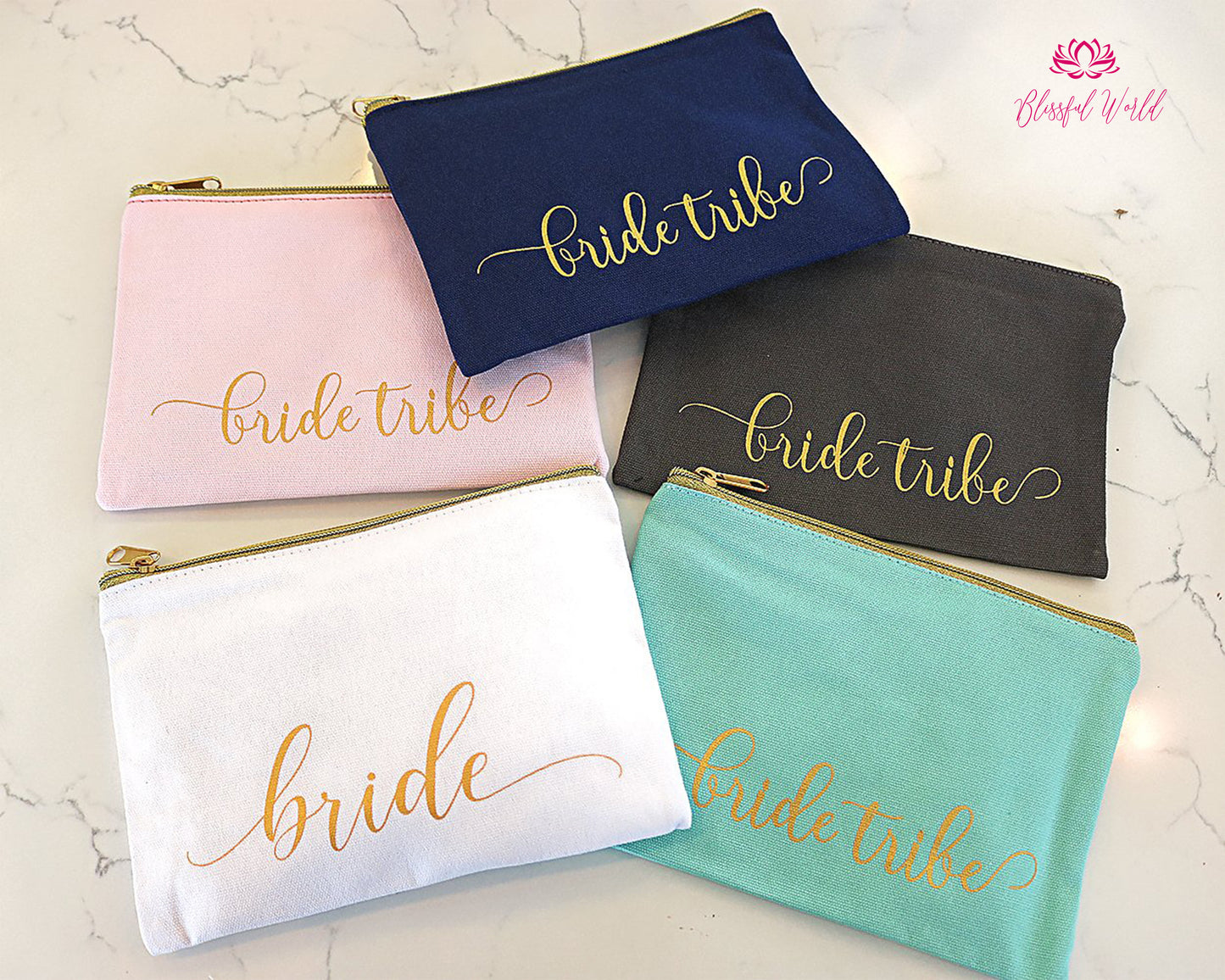 Personalized Makeup Bag | Bridesmaid Cosmetic Bag | Custom Makeup Bag | Bridesmaid Proposal | Bridesmaid Gift | Gift for Her | Makeup Pouch