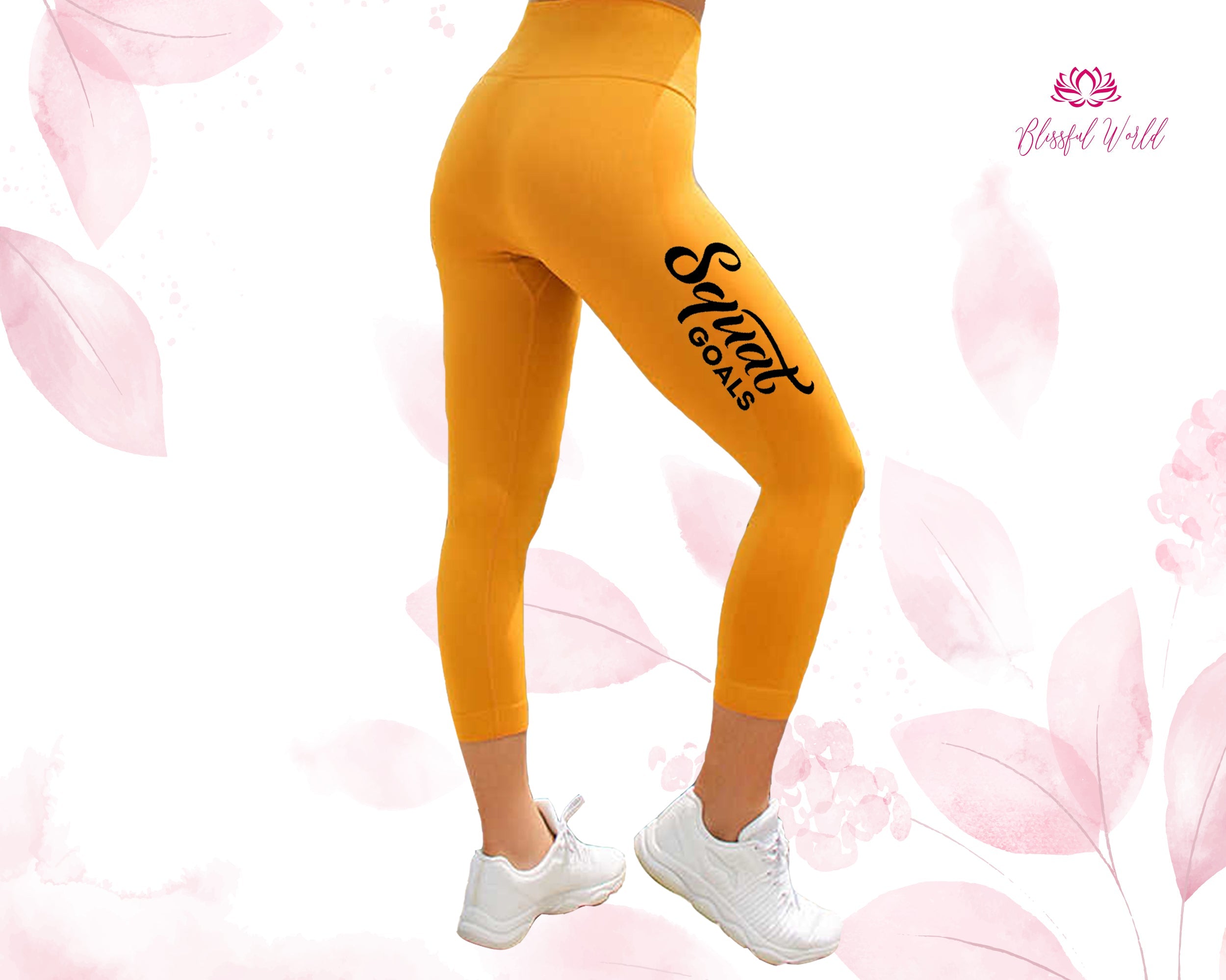 Your Own Text Customization Printed Capris ,Personalize Capri Workout –