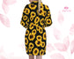 Sunflower Robes Customized New Print Robes Bridesmaid Robe Personalized Robes Custom Robes Bridal Robe Kimono Robes Satin Robe