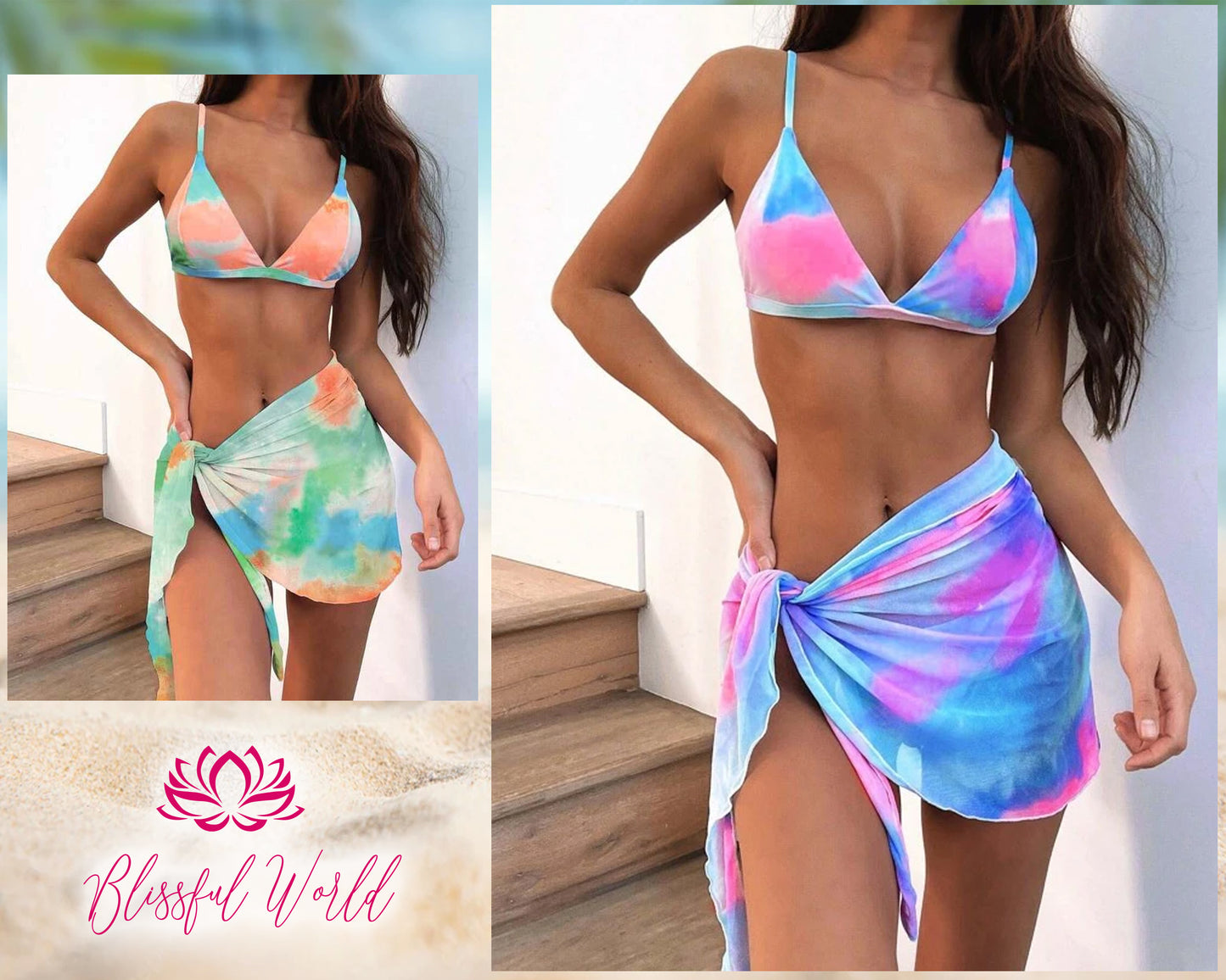 Customize photo Cover up Personalized Sarong Wrap