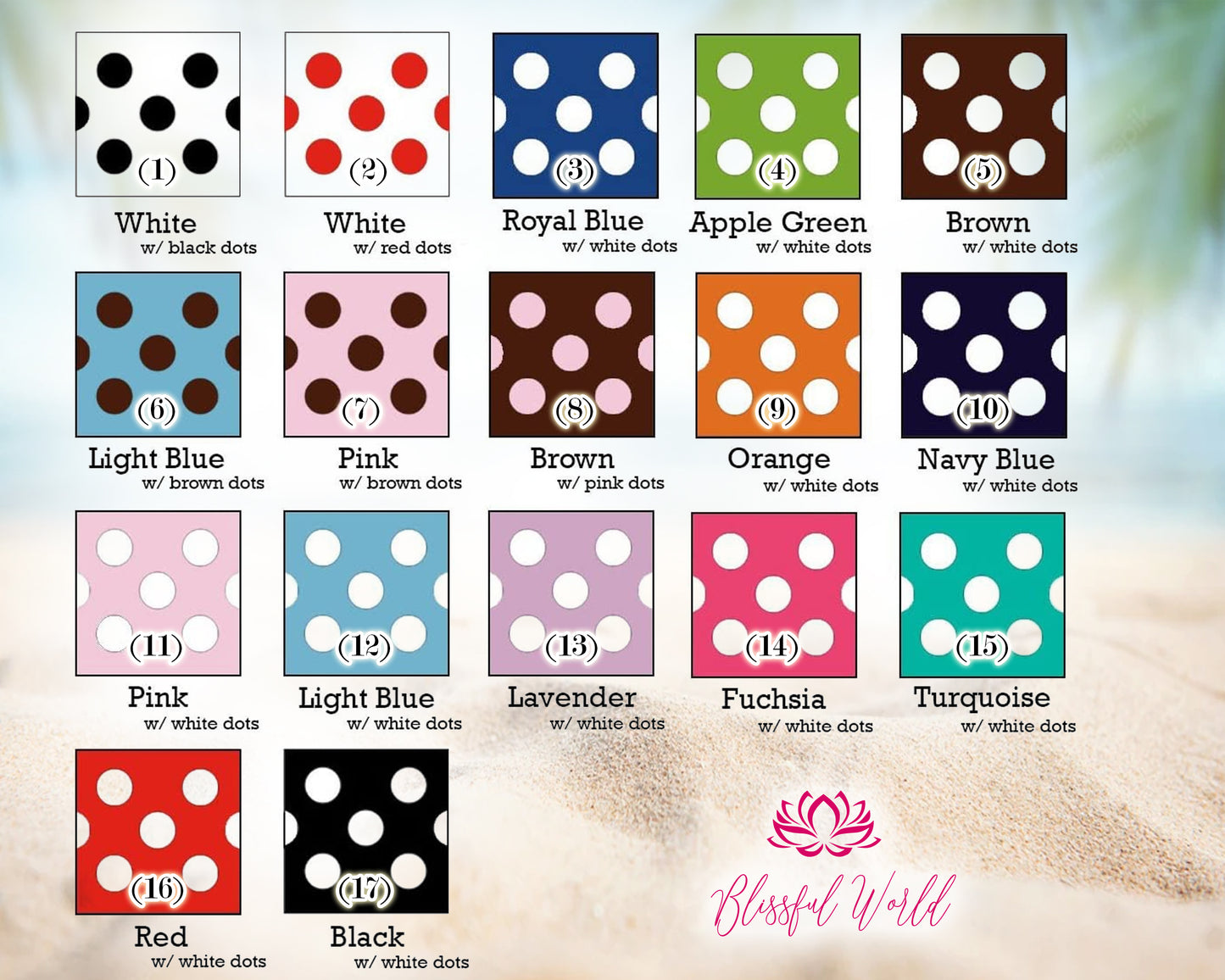Multi colors of Polka Dot Design Sarong