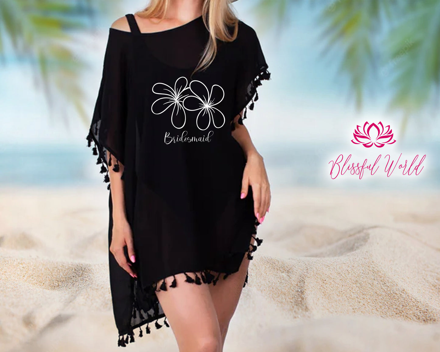 Hawaiian Tropical Flower Beach Swimsuit Cover-Up | Vacation Getaway | Cruise Pool Beach | Island