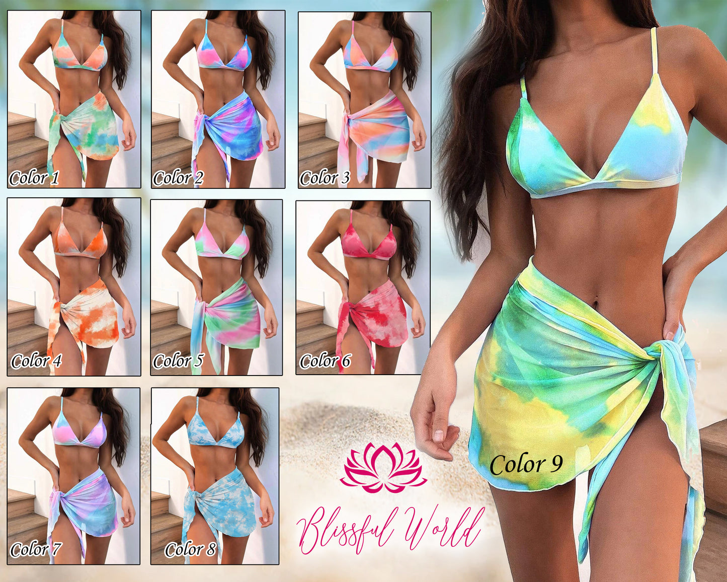 Personalized colors of sarong