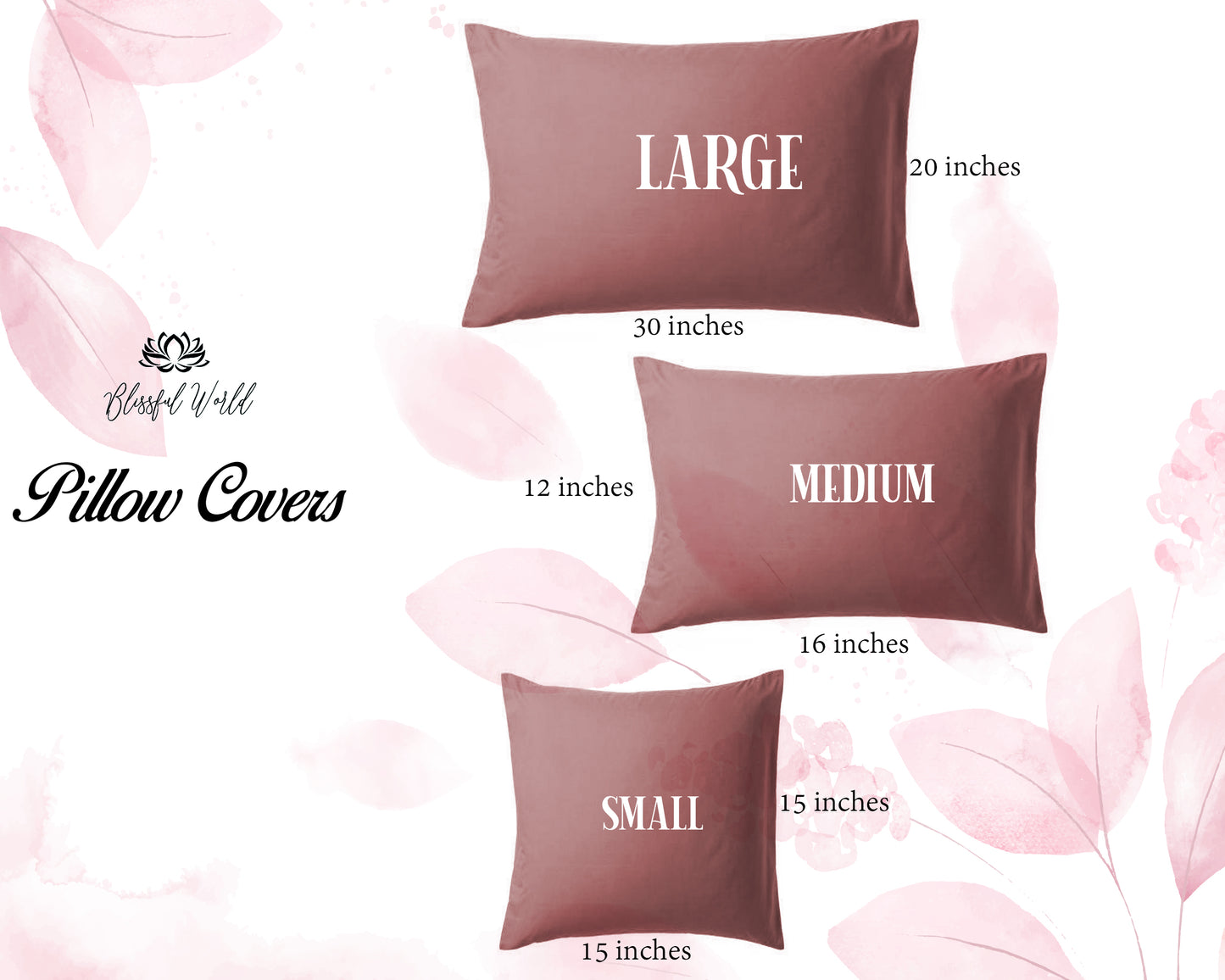 Large Pillow Medium Pillow Small Pillow