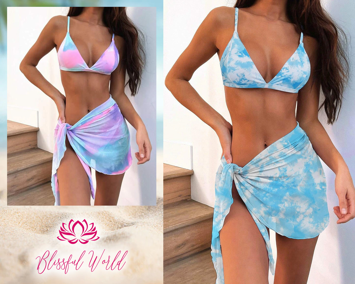 Custom Face Beach Sarong Wrap Personalized Swimsuit Cover Up with Bikini Cover Up Design Swim Wrap