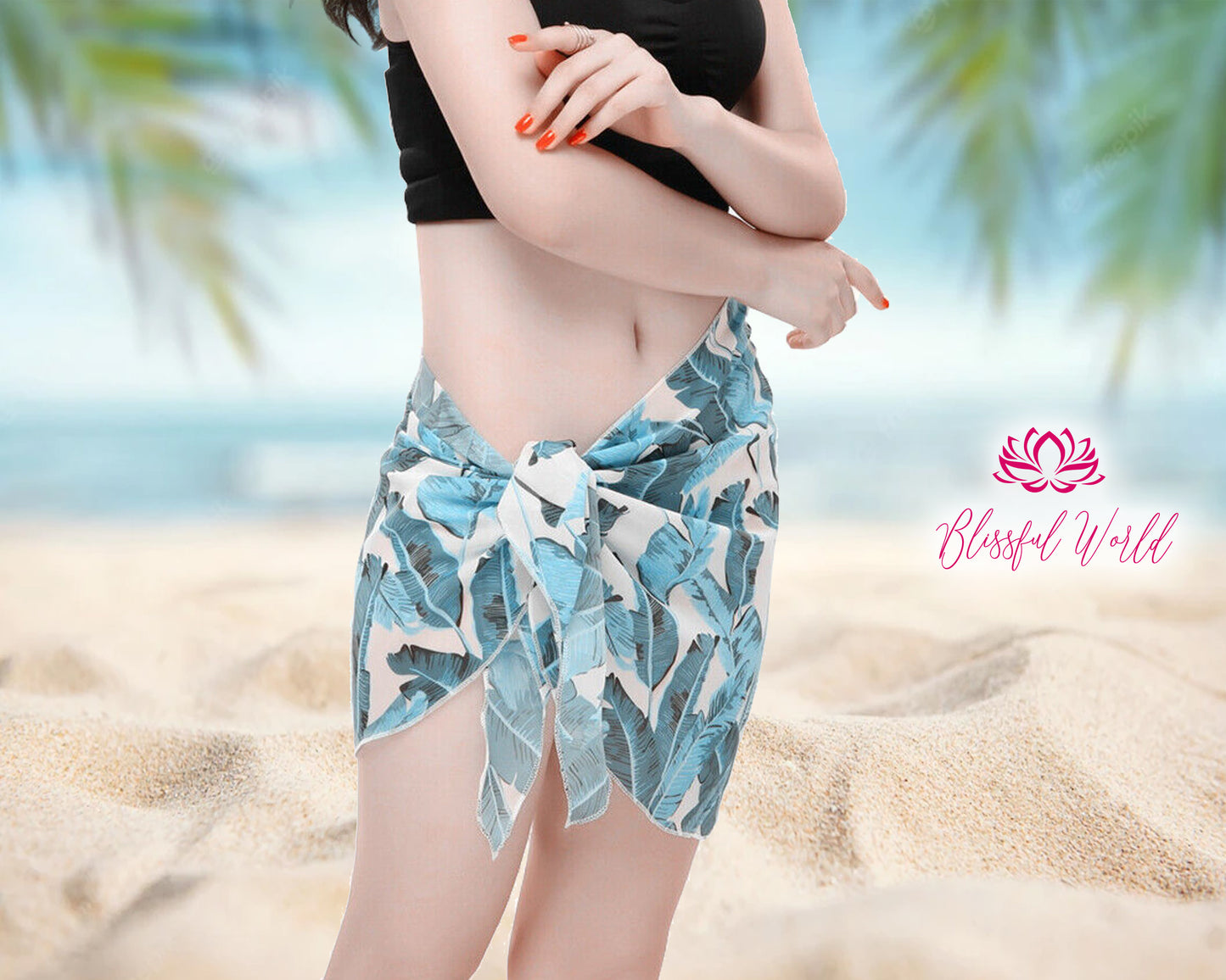 Sarong cotton swimsuit cover up bridesmaid gift bride print sarong