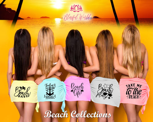 Custom Beach Sarong Wrap with Face, Customize Photo Cover up