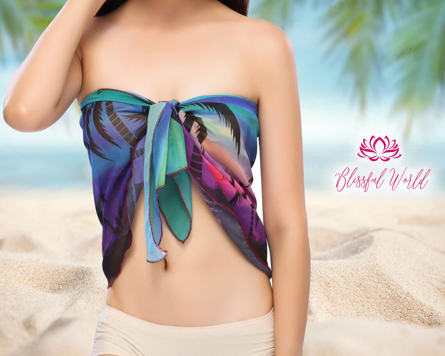 Customized Sarongs Beach Wrap Bachelorette Party Swim Cover Up Bridal Sarongs Bride Tribe Cover Up Team Bride Sarong Women Short