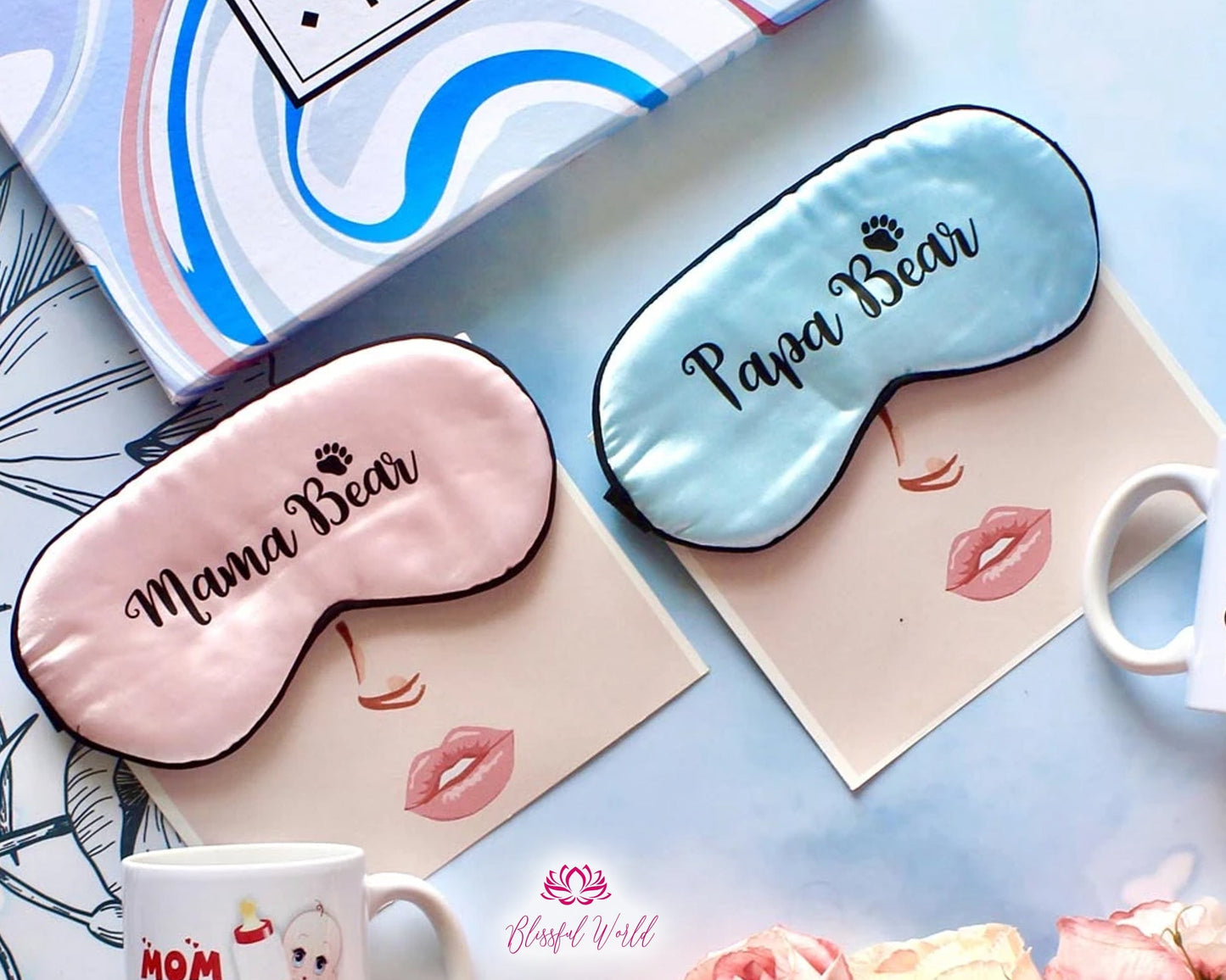 Satin Sleep masks Bridesmaid Gifts Personalized eye masks Bachelorette Custom Eye mask Your text masks