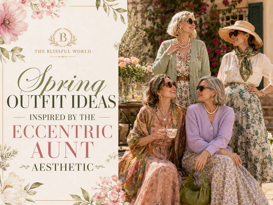 Spring Outfit Ideas Inspired by the Eccentric Aunt Aesthetic