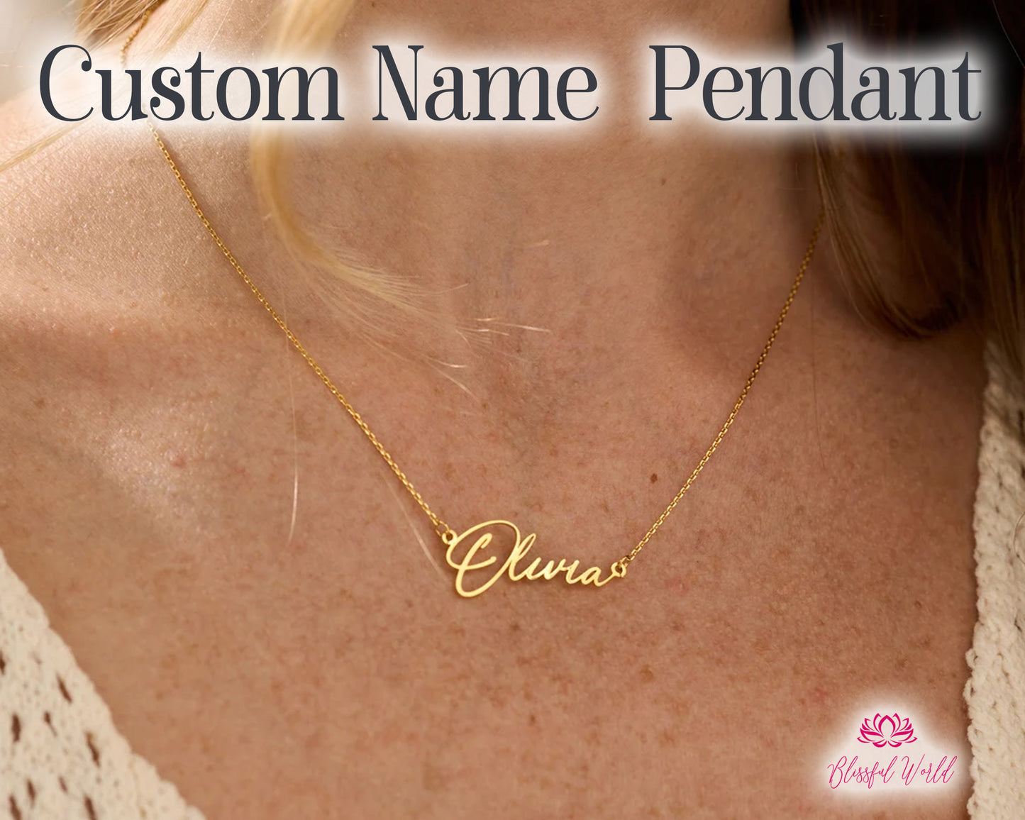 Custom Name Pendant | Custom Your Name Pendant