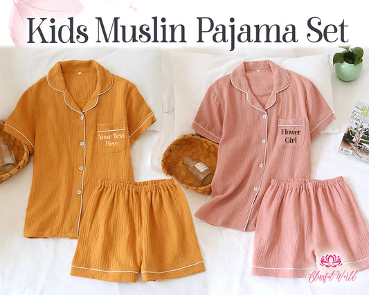 Muslin Short Pajama set for Kids