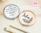 Personalized Engraved Compact Mirror / Bridesmaid Gift / Your Own Words Engraved / Wedding Party Gift for Bridesmaids / Mother