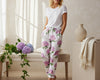 Hydrangea Print Pajama Pants – Chic Floral Sleepwear for Women - Blissful World