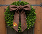 Personalized Embroidery Cotton Thanksgiving Wreath Sash