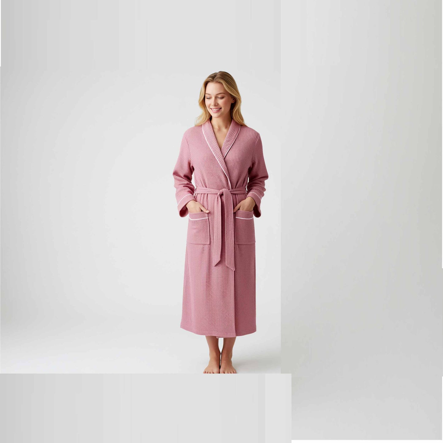 Premium Women’s Waffle Robe – Custom Spa, Bridal Party & Wedding Morning Gift