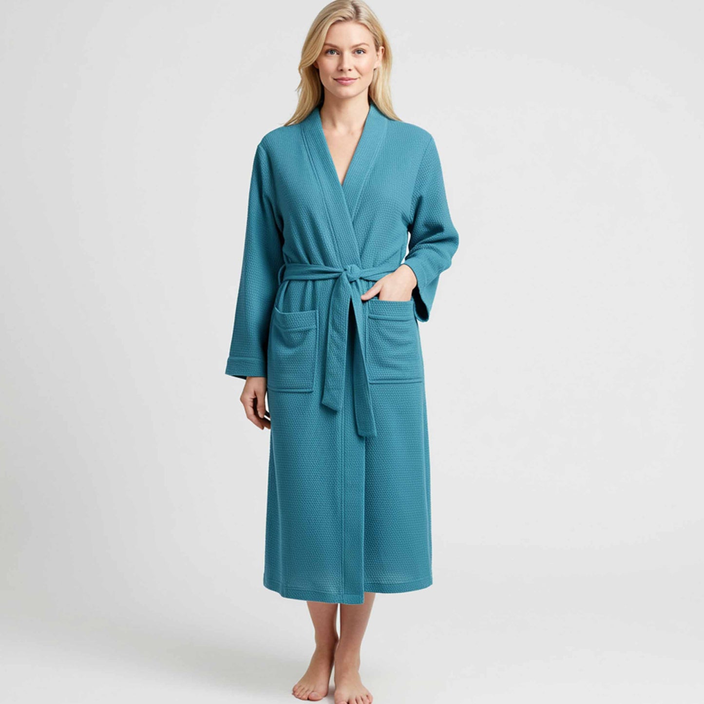 Premium Women’s Waffle Robe – Custom Spa, Bridal Party & Wedding Morning Gift