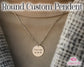 Personalized Custom Name Engraved Round Pendant – Custom Jewelry Gift