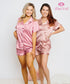 Bridesmaid Silk Short Pajamas Set