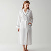Premium Women’s Waffle Cotton Robe with Piping – Lightweight Spa Robe for Bridesmaid Gifts & Personalized Embroidery