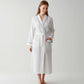 Premium Women’s Waffle Cotton Robe with Piping – Lightweight Spa Robe for Bridesmaid Gifts & Personalized Embroidery