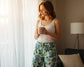 Hydrangea Print Pajama Pants – Chic Floral Sleepwear for Women - Blissful World