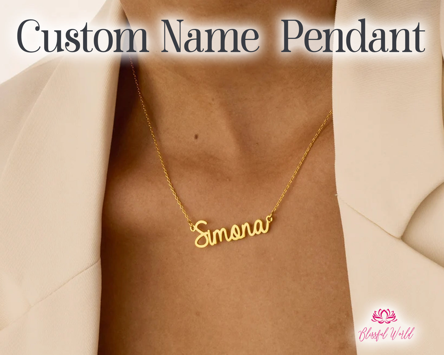 Custom Name Necklace | Your Name Pendant | Custom Jewelry