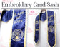 Embroidery Graduation Sash | Custom Embroidered Grad Stoles