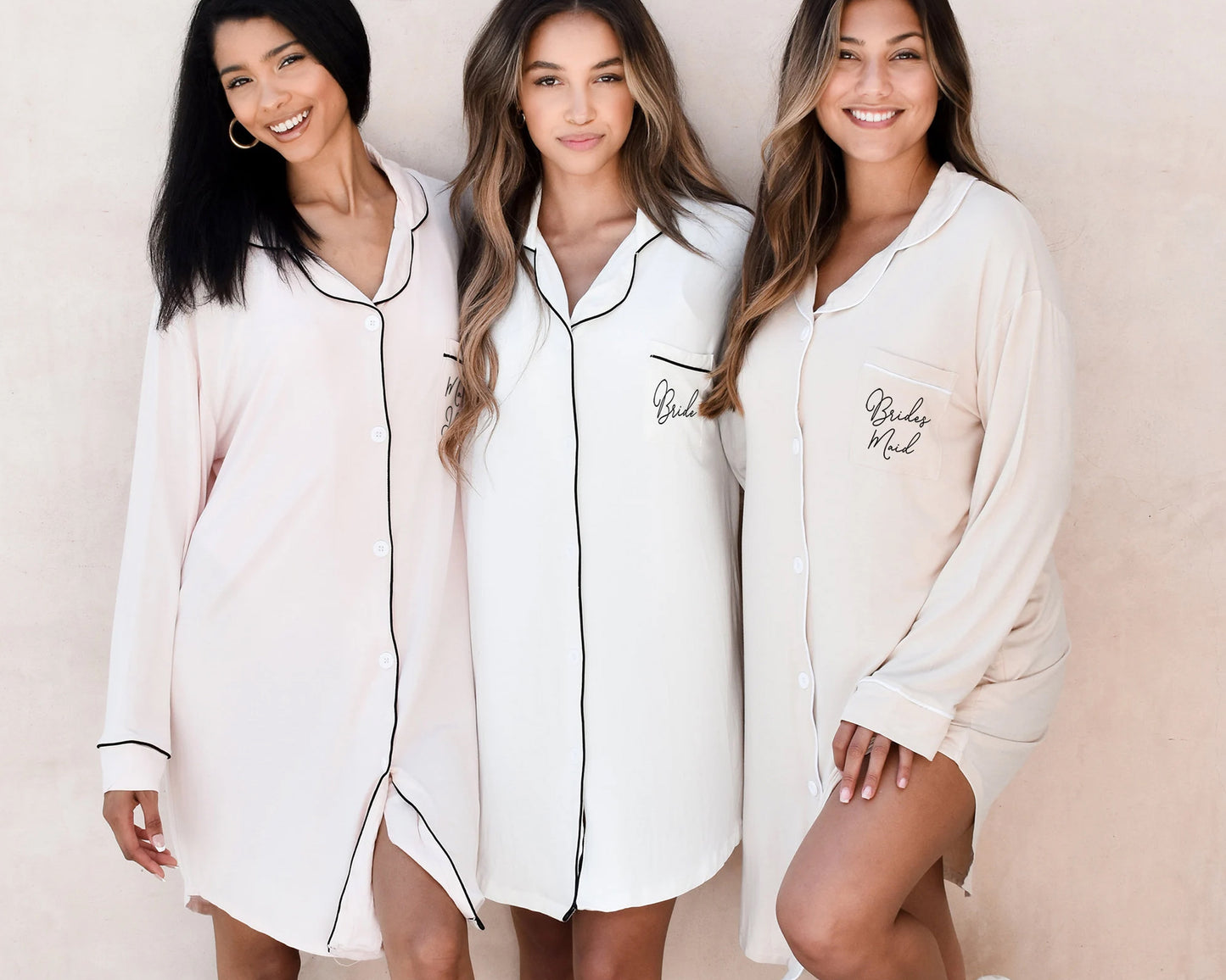 Cotton Sleep Shirt Customized Bridesmaid Shirts