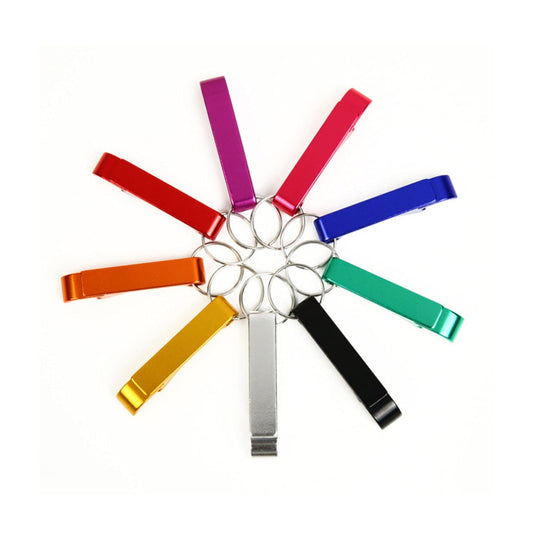 Plain Aluminum Bottle Opener Keychain