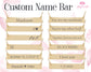 Custom Name Engraved Flat Bar