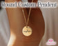 Personalized Custom Name Engraved Round Pendant – Custom Jewelry Gift