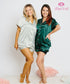 Bridesmaid Silk Short Pajamas Set