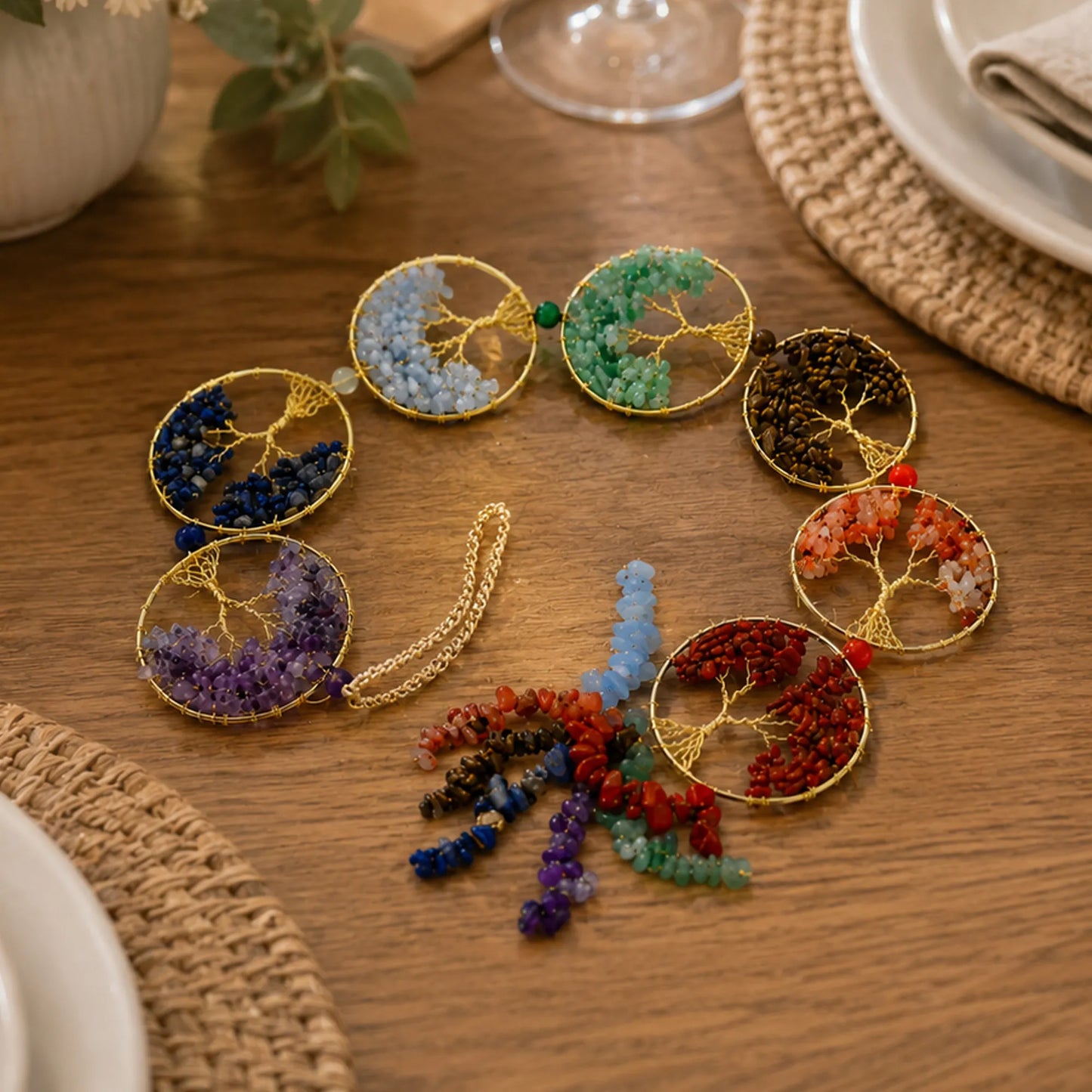 7 Chakra Tree of Life Hanging Ornament 2