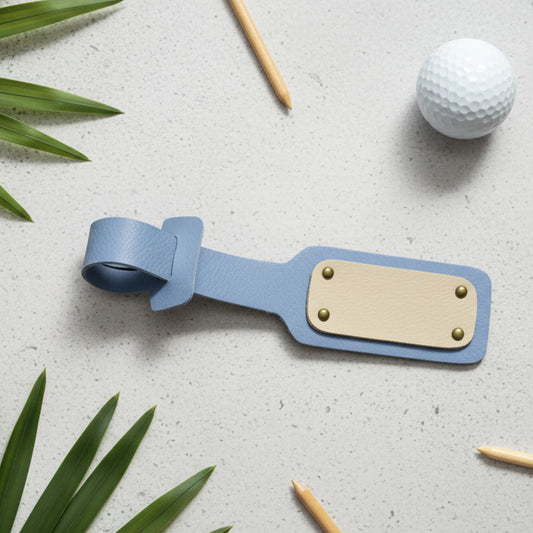 Premium Leather Luggage Tag – Travel Suitcase ID Tag with Secure Strap